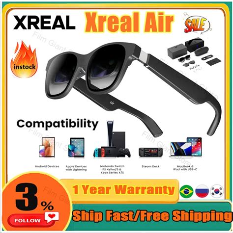 Xreal Air Xreal Beam Smart Ar Glasses Portable Ar Space Giant Screen