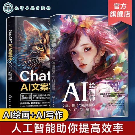 正版2冊 Chatgpt Ai文案寫作從入門到精通 Ai繪畫師文案圖片與制作從 致青春 蝦皮購物