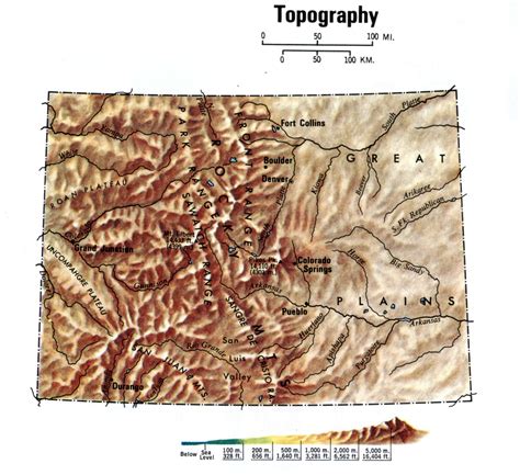 Colorado Elevation Map