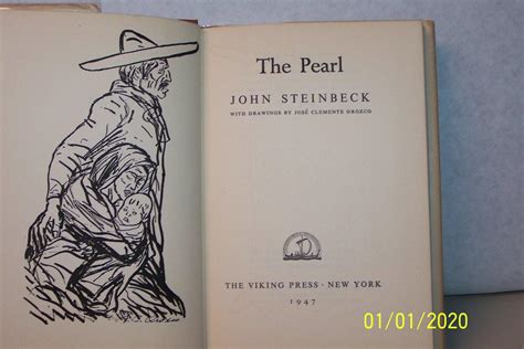 The Pearl By John Steinbeck Near Fine Hardcover 1947 1st Edition