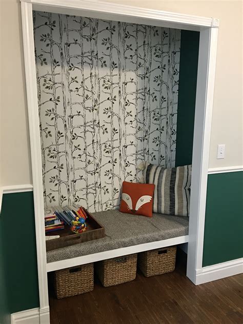 Closet Turned Reading Nook Reading Nook Closet Closet Reading Nook Reading Nook