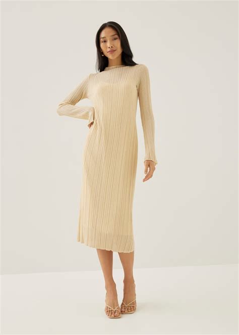 Omie Knit Column Midi Dress Love Bonito HK