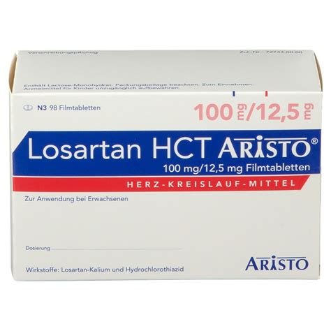 Losartan Hct Aristo Mg Mg St Mit Dem E Rezept Kaufen