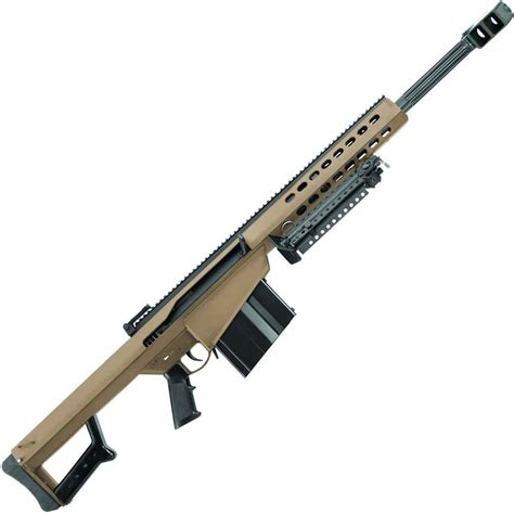 Barrett Model 82a1 50 Bmg 20in Fde Semi Automatic Rifle 101 Rounds