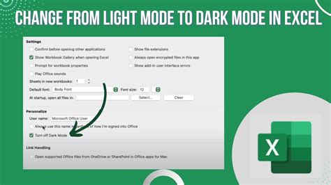 How To Change From Light To Dark Mode In Excel YouTube