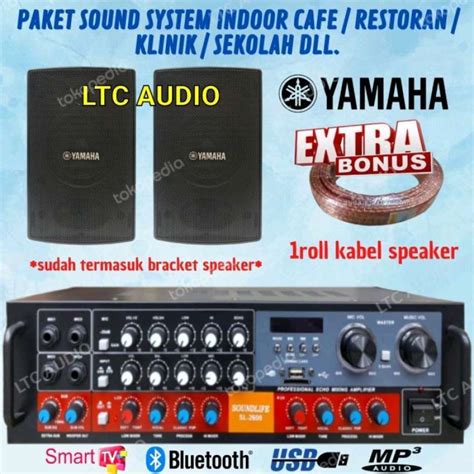 Promo PAKET SOUND SYSTEM INDOOR CAFE KLINIK RESTO 2 UNIT SPEAKER