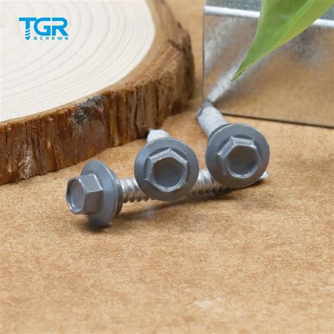 Tgr Tsingri Gray Ruspert Hex Washer Flange Head Crest Fixing Fasteners