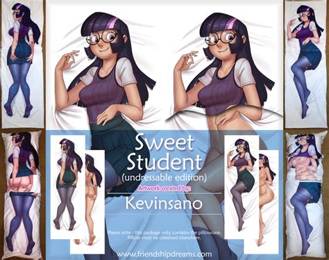 Sweet Student Dakimakura By Kevinsano Undressable Variant By FriendshipDreams Hentai Foundry