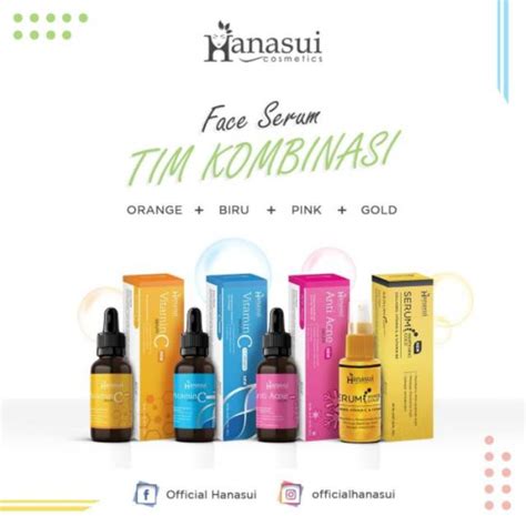 Hanasui Face Serum Ml Gold Vitamin C Anti Acne Collagen