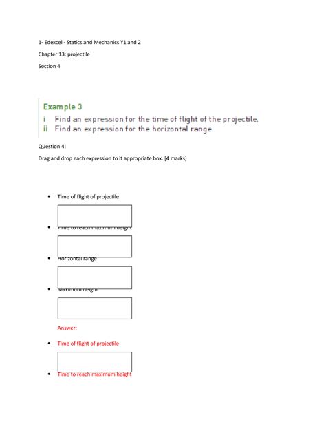 6.4 R1 - Simple mechanics practice questions - 1- Edexcel - Statics and