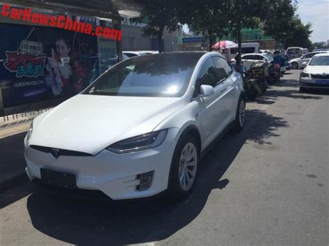 First Tesla Model X Seen On The Road In Beijing