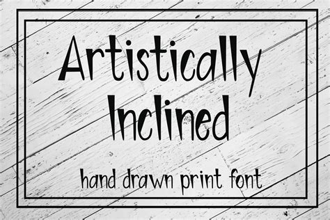 Artistically Inclined Font By Stacysdigitaldesigns · Creative Fabrica