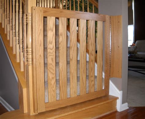 White Oak Banister Baby Gate Baby Safety Gates Child Safety Gates