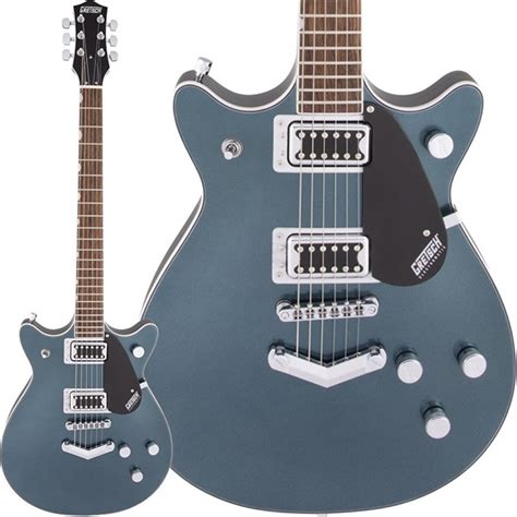 Gretsch G5222 Electromatic Double Jet Bt With V Stoptail Jade Grey