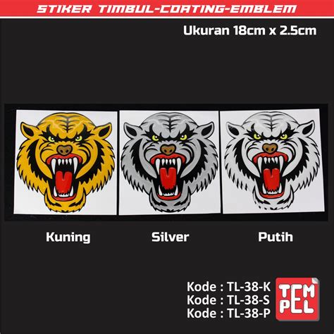 Jual Stiker Timbul Coating Emblem Embos 3D Kepala MACAN Shopee Indonesia