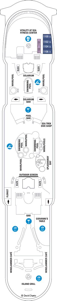 Royal Caribbean Adventure Of The Seas Deck Plans Ship Layout