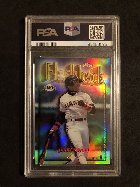 1998 Topps Chrome Flashback Barry Bonds Refractor PSA 9 EBay