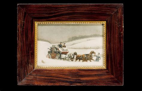 Bonhams Two Prints Each Depicting A 19th Century Coach Scene 10 In