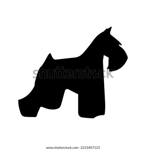 Black White Dog Silhouette Stock Vector (Royalty Free) 2233407123 ...