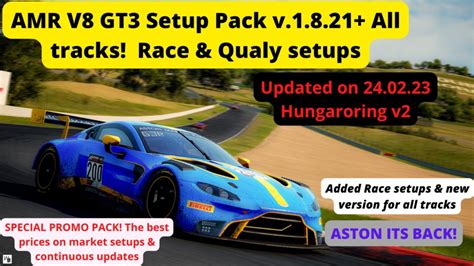 Lamborghini Huracan Gt Evo Full Setup Pack Race Qualifying Wet