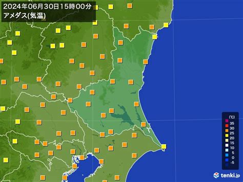 花園茨城県の過去のアメダス2024年06月30日 日本気象協会 Tenkijp