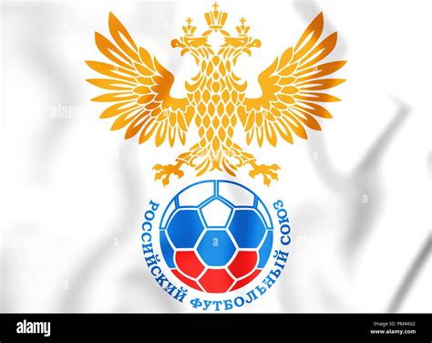 3D Russia national football team emblem. 3D Illustration Stock Photo ...