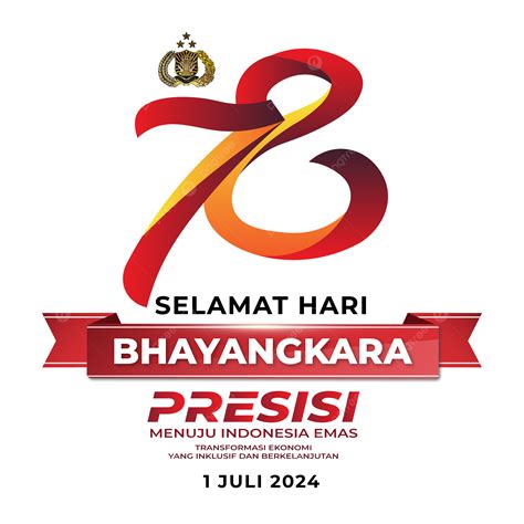 78th Anniversary Of Bhayangkara Vector Dirgahayu Bhayangkara 78