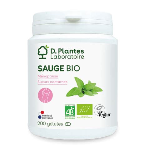 Sauge bio 200 gélules Laboratoire D Plantes