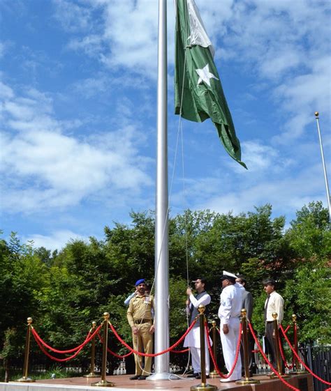 Pakistan Embassy Us On Twitter Ambassador Ali J Siddiqui Hoisting National Flag At The Flag