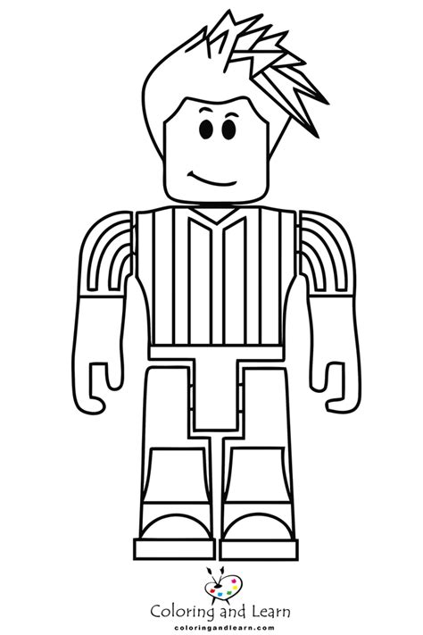 Roblox Noob Coloring Pages Coloring Nation