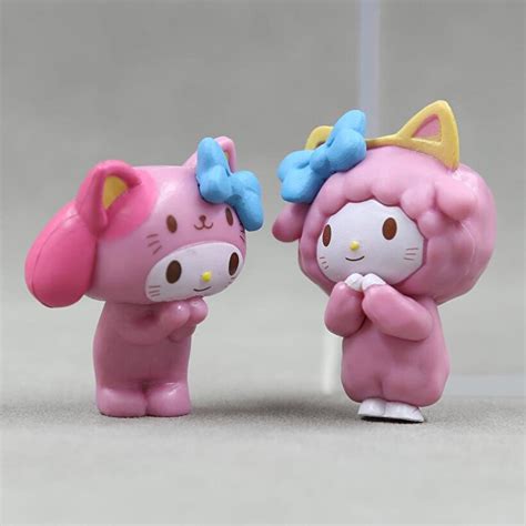 Mini Figür 6 lı Set Sanrio Kuromi My Melody Karakter Figür Oyuncak