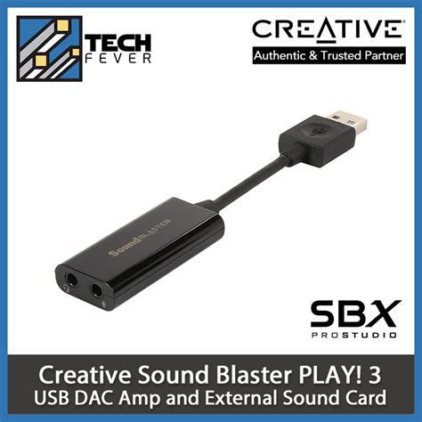 Creative Sound Blaster Play 3 Usb Sound Card 169589 Creative Sound