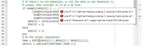 Check Code For Errors And Warnings Using The Code Analyzer MATLAB