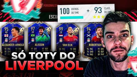 193 FUT DRAFT SÓ TOTY DO LIVERPOOL FIFA 20 YouTube