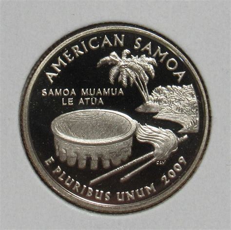 2009 S Proof American Samoa 50 States And Territories Quarter For