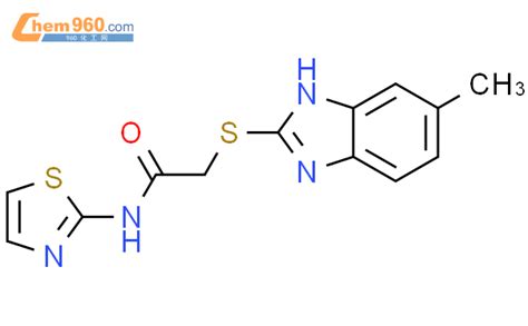 332898 71 2 2 5 Methyl 1H Benzo D Imidazol 2 Yl Thio N Thiazol 2 Yl