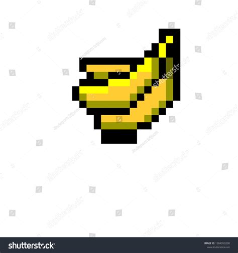 Pixel Art Banana Version Cartoon Stock Vector (Royalty Free) 1384959290 | Shutterstock