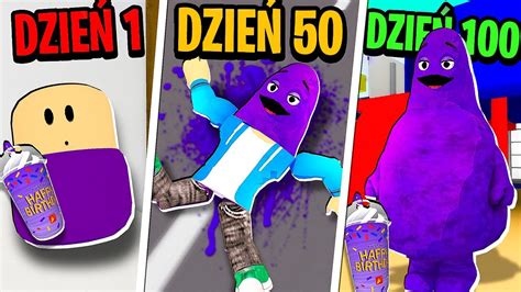 SPĘDZIŁEM 100 DNI jako GRIMACE SHAKE w Brookhaven rp YouTube