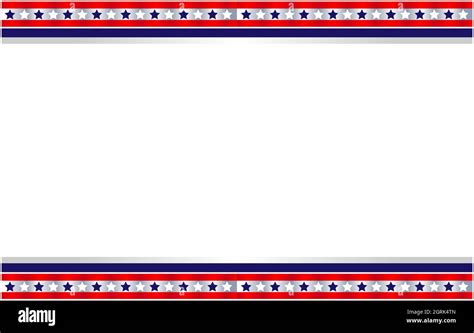 American Abstract Flag Border Frame With Empty Space For Your Text Stock Vector Image And Art Alamy