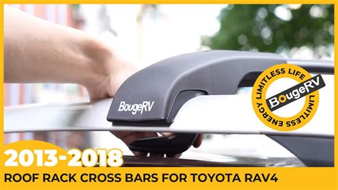 How To Install Roof Rack Cross Bars For 2013 2018 Toyota Rav4 Bougerv Youtube