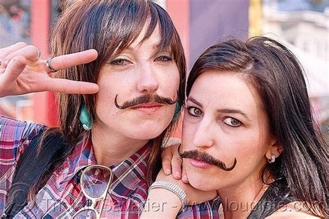 10 Pretty Girls With Unexpected Mustaches Beardstyle