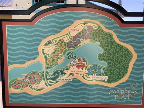 Caribbean Beach Resort Map