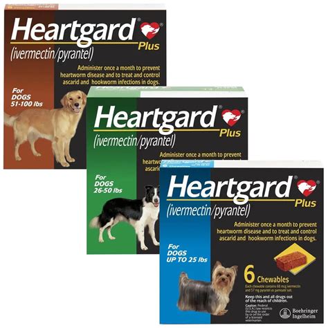 Heartgard Plus Chewables For Dogs Comprehensive Heartworm And Worm