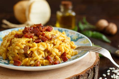 Risotto Con Crema Di Zucca E Pancetta Ricettasprint It