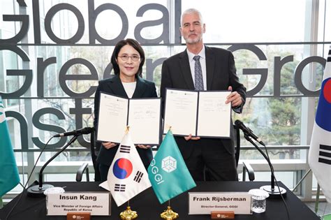 Republic Of Korea And Gggi Sign Mou For Usd Million To Accelerate