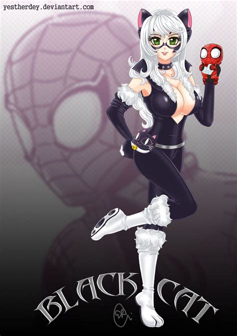 Black Cat Burakukyato By Yestherdey On Deviantart Spiderman Black Cat Black Cat Marvel