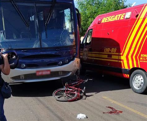 Ciclista Atingido Por Nibus E Morre No Hospital Dois Dias Depois