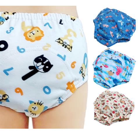 Kit 3 Fraldas para Desfralde de Bebê Cueca e Calcinha de Treinamento