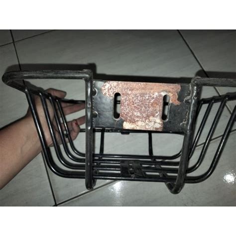 Jual Keranjang Depan Sepeda Lipat Mini Rak Depan Front Block Hitam