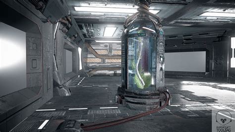 Sci Fi Corridor Lab 3d Model 70 Ma Fbx Obj Unknown Free3d
